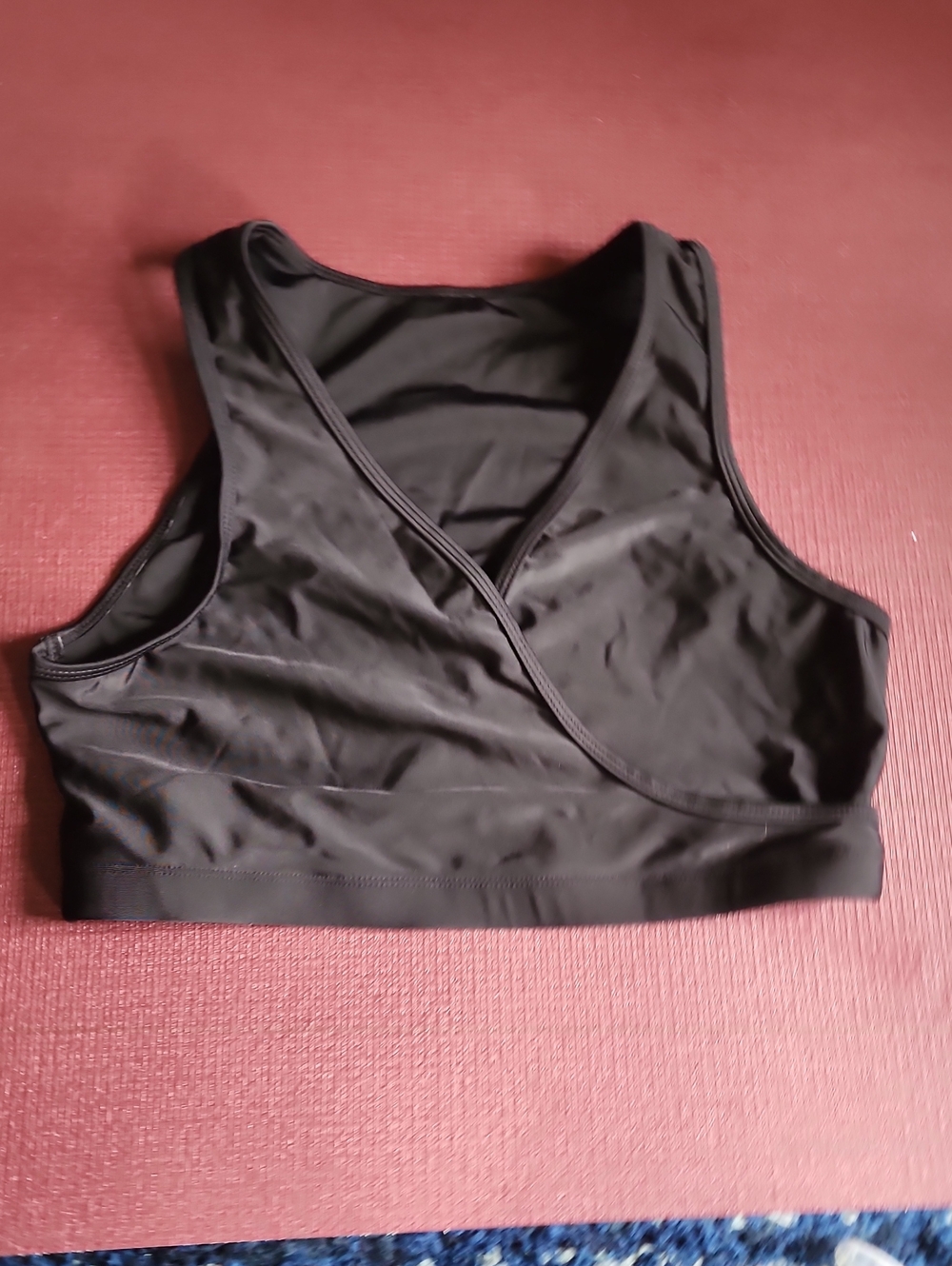 Black Wrap-Style Women's Bikini Top